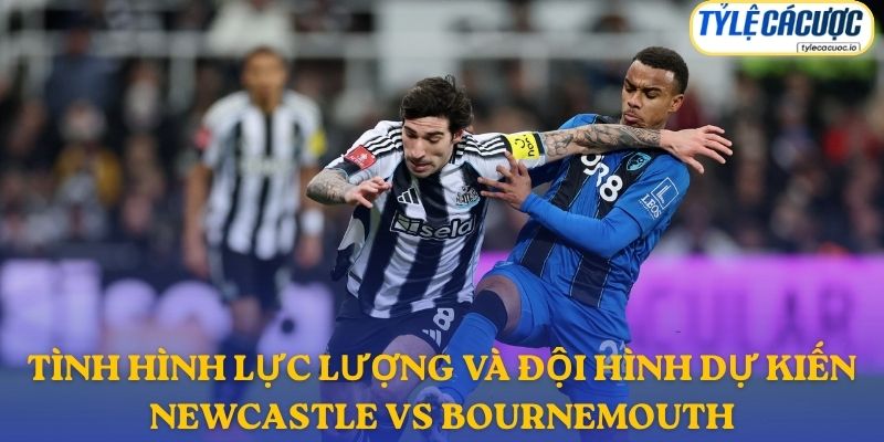 Thông tin đội hình dự kiến Newcastle United vs Bournemouth