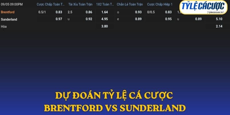 Soi kèo châu Á Brentford vs Sunderland